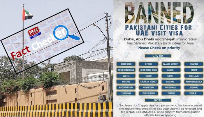 فیکٹ چیکر: یواےای حکومت نے کسی پاکستانی پر ویزا کی پابندی نہیں لگائی، قونصل جنرل
